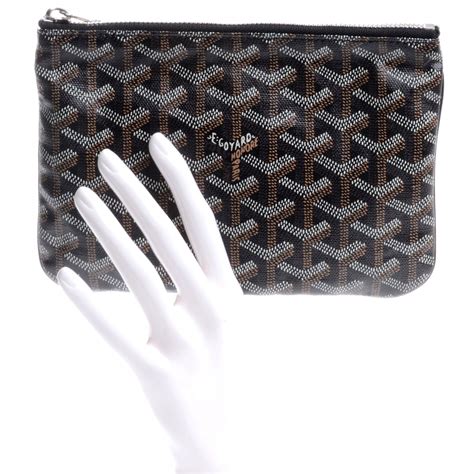 goyard senat pouch iphone|GOYARD Goyardine Senat Pochette PM Black Gold.